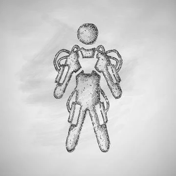 Exoskeleton icon Stock Illustration