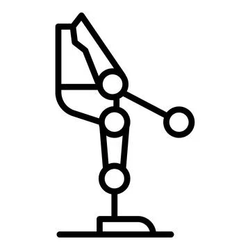 Exoskeleton part icon outline vector. Robot suit Stock Illustration