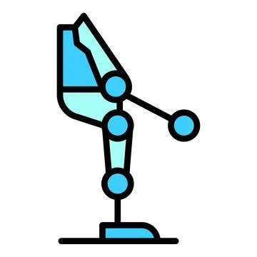 Exoskeleton part icon vector flat Illustrazione stock