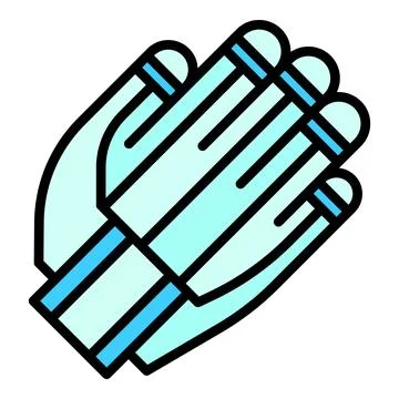 Exosuit hand icon vector flat Stock Illustration
