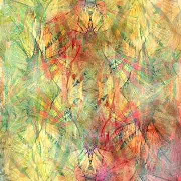 Exotic abstract pattern Illustrazione stock