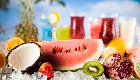 Exotic alcohol drinks Free Stock Photos
