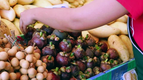 Exotic Asian Fruit Stock-Footage 34524070
