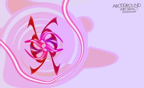 Exotic background, crimson abstract multiacrylic composition, neurographic Stock Illustration