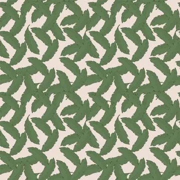 Exotic banana foliage pattern. Background of the tropics with green plants Stock Illustration