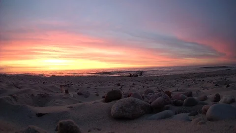 Exotic beach during sunset 動画素材 121683272