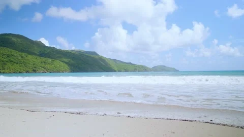 Exotic beach waves Stock Footage 230153304