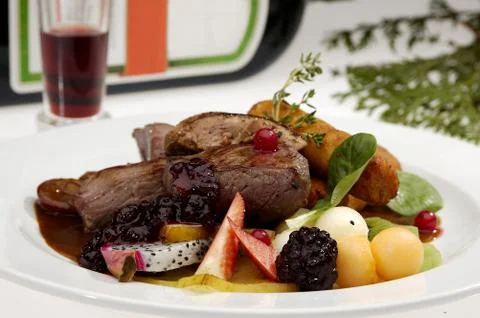 Exotic beefsteak Stock Photos