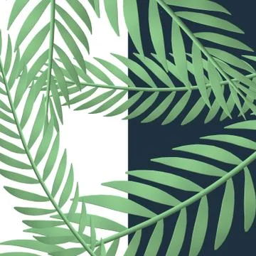 Exotic botanical design Stock Illustration