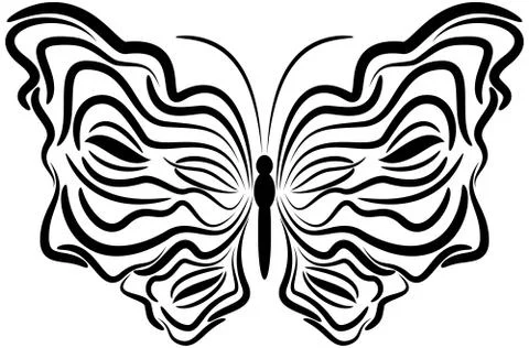 Exotic butterfly. Illustrazione stock