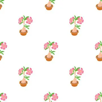 Exotic cactus pattern seamless vector 스톡 일러스트