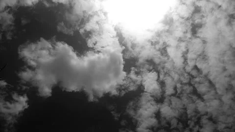 Exotic Clouds with Sunlight, BNW Stock Footage 296882712