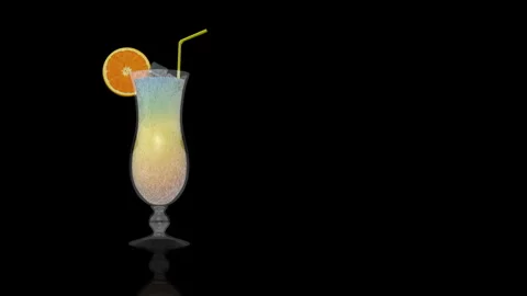 Exotic Cocktail turns on itself Video stock 243719409