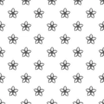 Exotic flower pattern seamless Stock Illustration