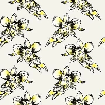 Exotic flowers set. Botanical vector vintage illustration Illustrazione stock