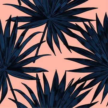 Exotic flowers set. Botanical vector vintage illustration Stock Illustration
