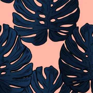 Exotic flowers set. Botanical vector vintage illustration Stock Illustration