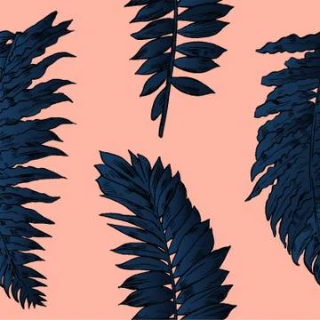 Exotic flowers set. Botanical vector vintage illustration Stock Illustration