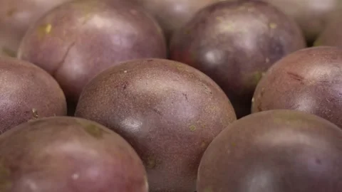 Exotic freash passion fruit panning  Stock Footage 158379461