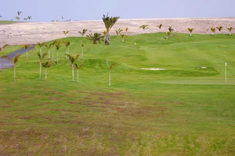 Exotic golf course Stock Photos