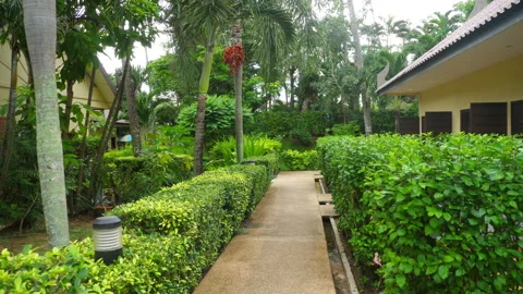 Exotic hotel complex, Thailand Stock Footage 201968772