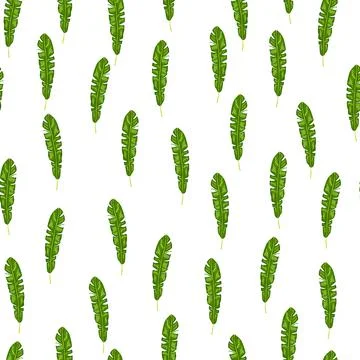 Exotic jungle seamless pattern with tropic leaf elements. 스톡 일러스트