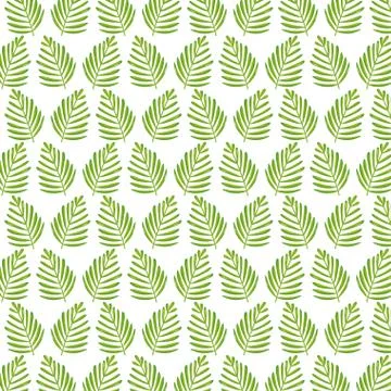 Exotic leafs palms pattern background Stock Illustration