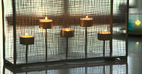 Exotic-looking Candles Stock Footage 160439814