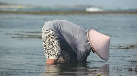 Exotic man in the water Stock Footage 15087193