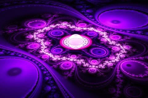 Exotic multicolored patterns with circles and wavy curves. Stock Illustration