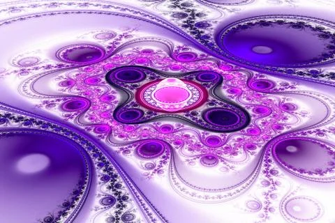 Exotic multicolored patterns with circles and wavy curves. Stock Illustration