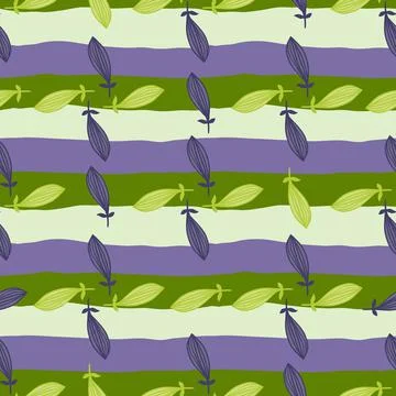Exotic outline leaves seamless pattern. Nature palm leaf endless wallpaper. Stock Illustration