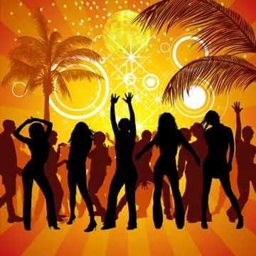Exotic Party Stock Illustration