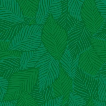 Exotic plant. Tropical pattern, palm leaves seamless vector floral background Illustrazione stock