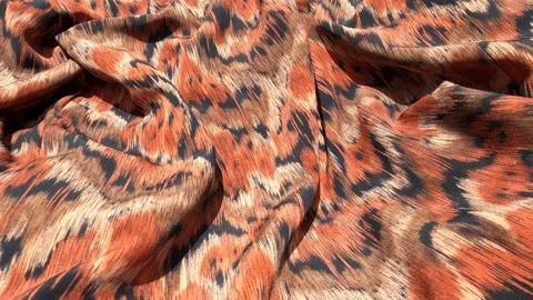 Exotic Real Abstract Background Of Batik Fabric Textile Handmade Stock Footage 150996762