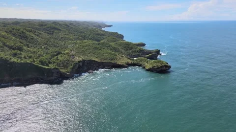 Exotic of Rocks and Waves Stock Footage 152501857