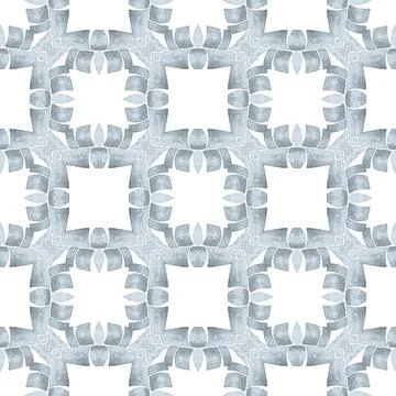 Exotic seamless pattern. Black and white イラスト素材