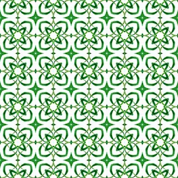 Exotic  seamless pattern. Green fresh boho chic Stock Illustration