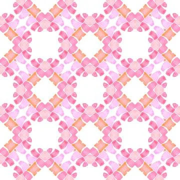 Exotic seamless pattern. Orange appealing boho 스톡 일러스트