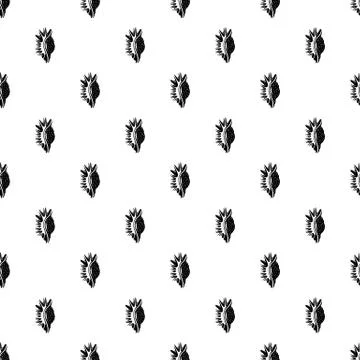 Exotic shell icon, simple style Stock Illustration