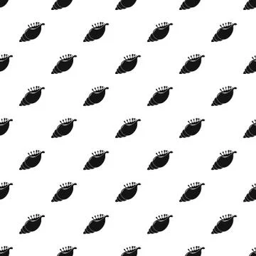 Exotic shell pattern seamless Stock Illustration