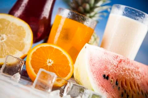Exotic summer drinks Free Stock Photos