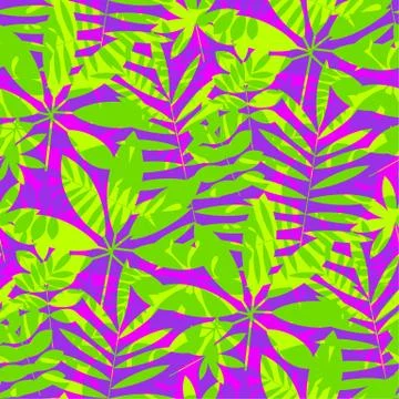Exotic summer seamless vector pattern. 스톡 일러스트