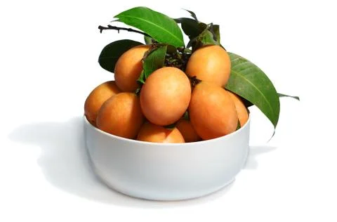 Exotic thai fruit. maprang, marian plum, gandaria, marian mango, plum mango Stock Photos