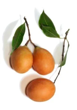 Exotic thai fruit. maprang, marian plum, gandaria, marian mango, plum mango Stock Photos