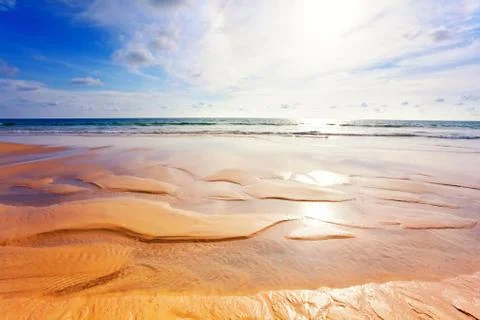 Exotic tropical beach. Stock Photos