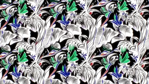 Exotic Tropical Elegance – Vertical Motion Animation Stock Footage 306403257