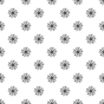 Exotic tropical flower pattern seamless Illustration