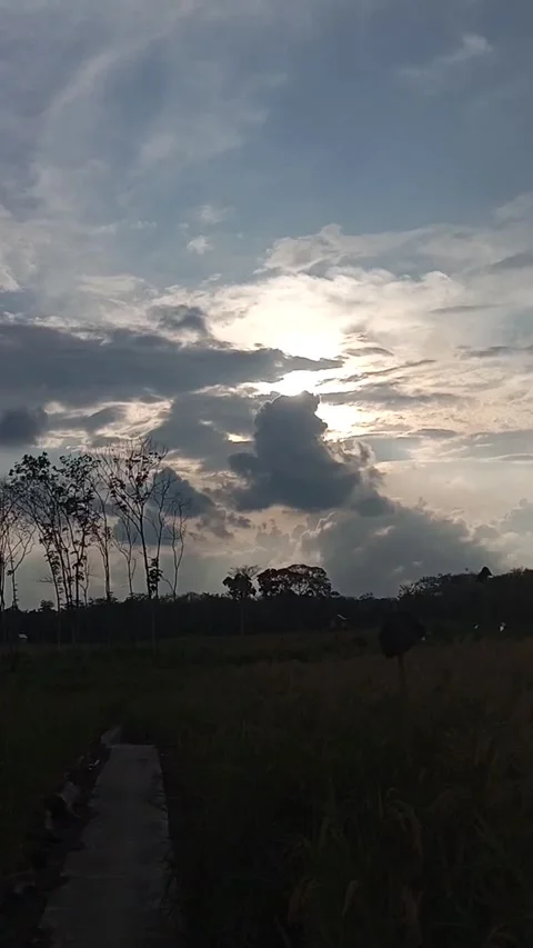 Exotic twilight sky Stock Footage 241413439