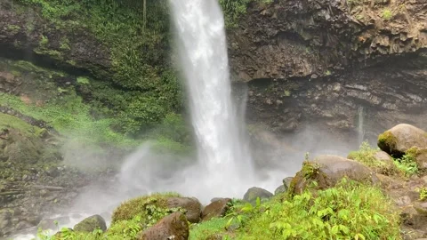 Exotic waterfall in West Java, Indonesia. Stock Footage 297846416